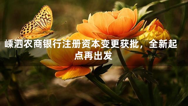 嵊泗農(nóng)商銀行注冊(cè)資本變更獲批，全新起點(diǎn)再出發(fā)